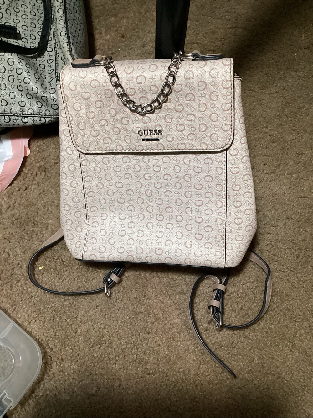 GUESS Pink Logo Mini Backpack - Picture 5 of 5